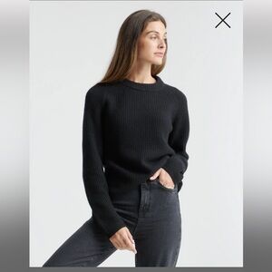 Quince Mongolian Cashmere Fisherman Crewneck Sweater